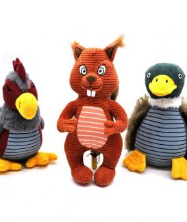 Tough Plush Dog Toys with Squeaker